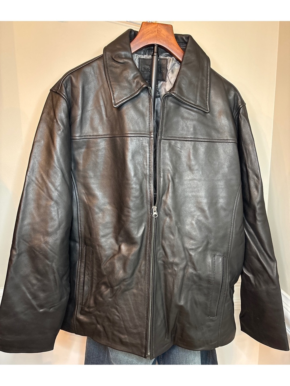 Supple Black Leather Men’s Jacket M